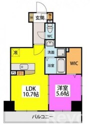 ボウベルズ姪浜の物件間取画像